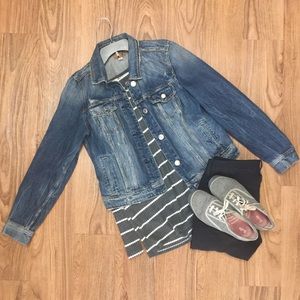 American Eagle Distressed Denim Jacket